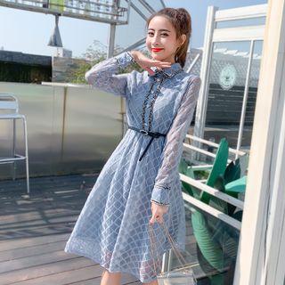 Plain Lace Medium Maxi Dress