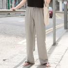 Straight Fit Sweatpants Gray - One Size
