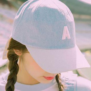 Long-strap Lettering Baseball Cap