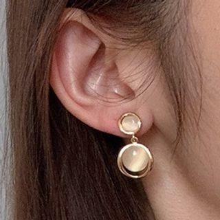 Tear Drop Ear Stud 1 Pair - 925 Silver Needle - As Shown In Figure - One Size