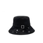 Star Studded Buckled Buckle Hat