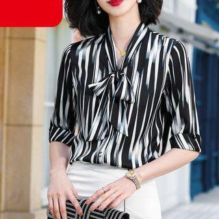 Print Blouse / Pencil Skirt