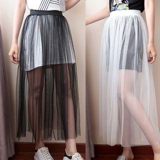 Maxi Mesh H-line Skirt