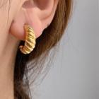 Stainless Steel Earring 1 Pair - Gold - One Size
