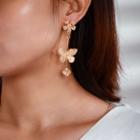Floral Earring 9140 - 1 Pair - Gold - One Size