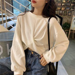 Cropped Crisscross Pullover