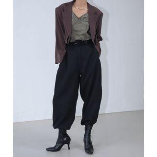 Wide-sleeve Open Crop Blazer