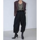 Wide-sleeve Open Crop Blazer