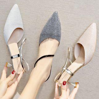 Pointy Glitter High Heel Pumps