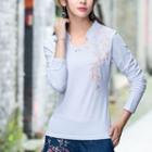 Chinese Style Embroidery Top