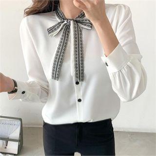 Lace Beribboned Blouse