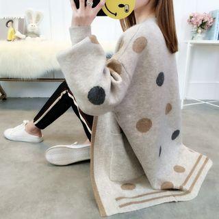 Polka Dog Long Cardigan