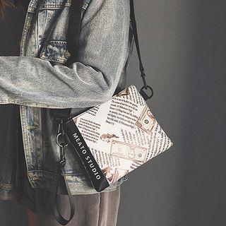 Printed Mini Shoulder Bag White - One Size