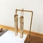 Sequined Alloy Dangle Earring 1 Pair - Gold - One Size