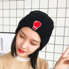 Boxing Glove Embroidered Knit Beanie Black - One Size