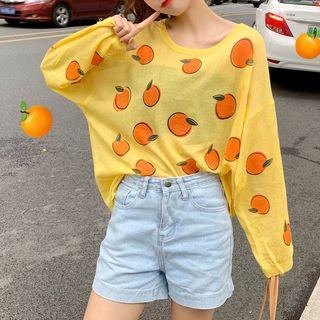 Orange Long-sleeve T-shirt