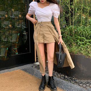 Square Short-sleeve Top / Shorts