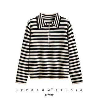 Striped Sweater Stripes - Khaki - One Size