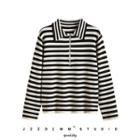 Striped Sweater Stripes - Khaki - One Size