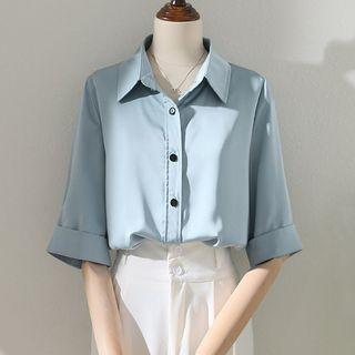 Semi Sleeve Plain Shirt