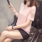 Butterfly Cut-out Short-sleeve T-shirt