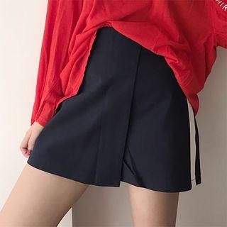 Contrast Trim Skort