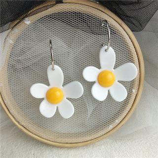 Flower Dangle Earring 1 Pair - Ear Studs - One Size