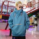 Stand-collar Oversize Hoodie