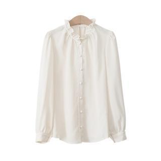 Frilled-collar Blouse