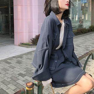 Set: Buttoned Jacket + Skirt