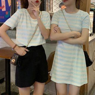 Striped Short-sleeve T-shirt / T-shirt Dress