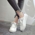 Bow Accent Lace Up Sneakers