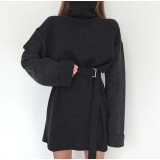 Turtleneck Sweater Mini Dress