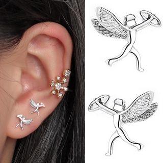 Angel Cupid Earring With Earring Back - 1 Pair - Earring - As Shown In Figure - One Size
