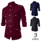 3/4-sleeve Military Shirt