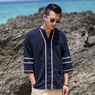 Chinese-style Elbow-sleeved T-shirt