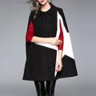 Star Print Cape Coat