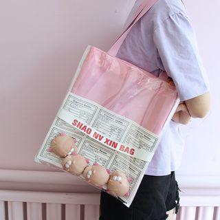 Transparent Panel Tote Bag