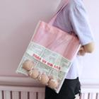 Transparent Panel Tote Bag