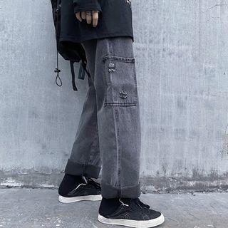 Ripped Cargo Jeans