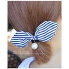 Stripe Bow Hair Tie