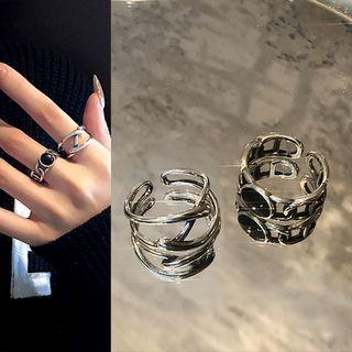 Crisscross Open Ring / Gemstone Ring / Set