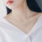 925 Sterling Silver Open Circle Necklace