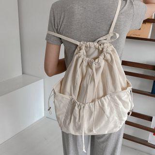 Drawstring-trim Backpack