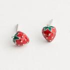 925 Sterling Silver Strawberry Earring 1 Pair - S925 Sterling Silver - One Size
