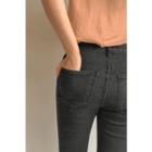 Slim-fit Straight-cut Washed Jeans