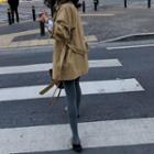 Single-breasted Sashed Jacket