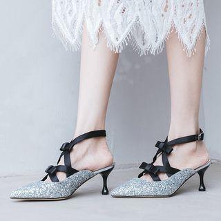 Glitter Pointed Flats