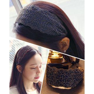 Floral Lace Wide Hair Band