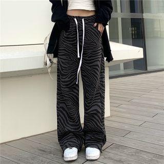 Zebra Print Baggy Pants